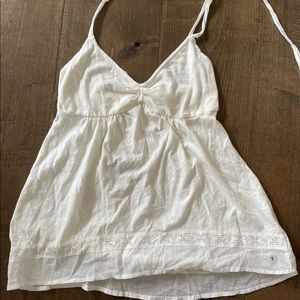 NWT AE halter tank with lace detail